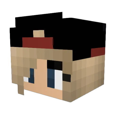 johannaadele Minecraft avatar head, 3D render