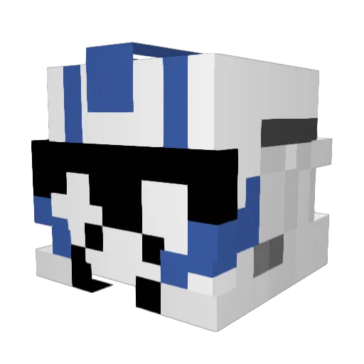 johannhest Minecraft avatar head, 3D render