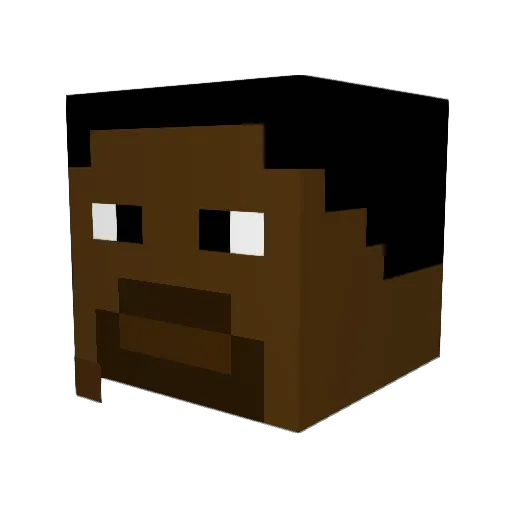 johannstwin Minecraft avatar head, 3D render