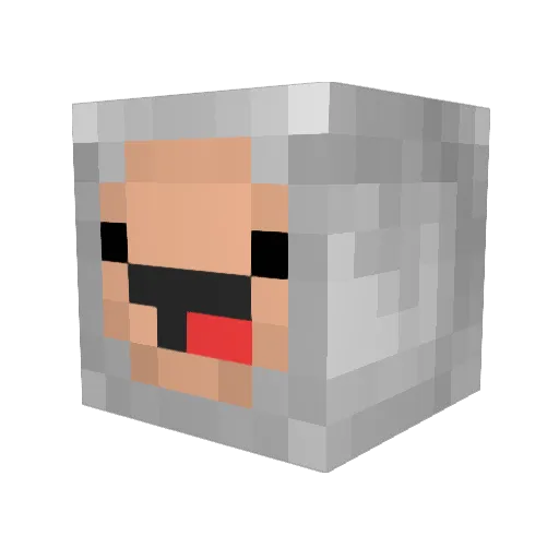 johansome Minecraft avatar head, 3D render