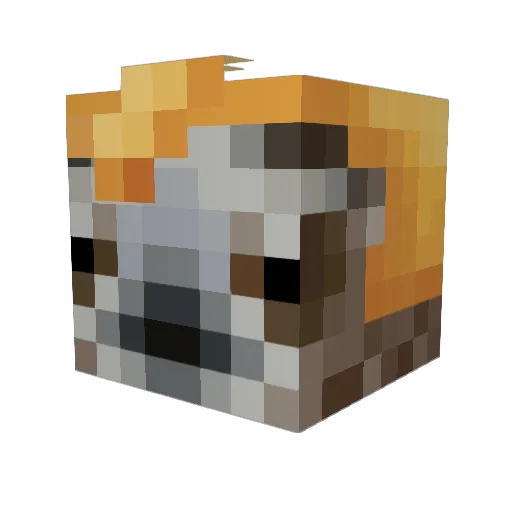 johanthebos Minecraft avatar head, 3D render