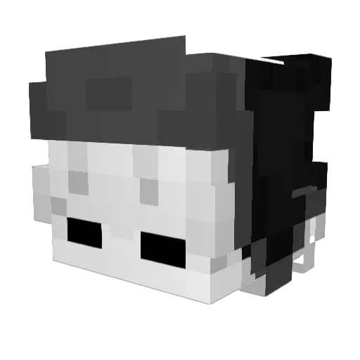 john08084 Minecraft avatar head, 3D render