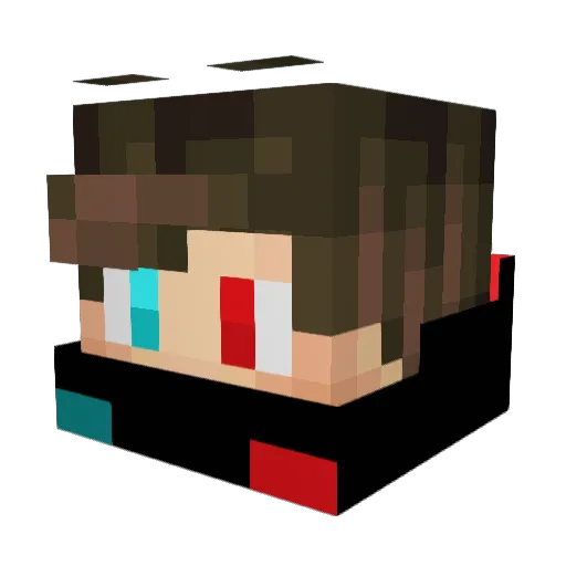 john208 Minecraft avatar head, 3D render