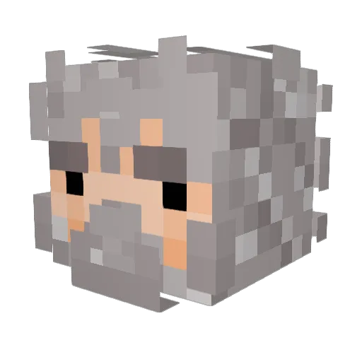 john33544 Minecraft avatar head, 3D render