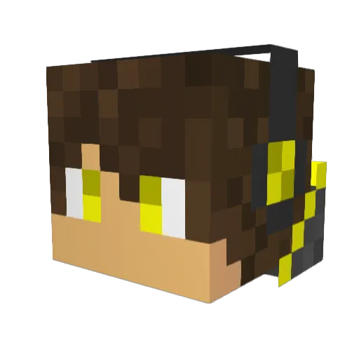 john7710 Minecraft avatar head, 3D render