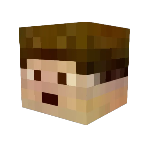 john997 Minecraft avatar head, 3D render