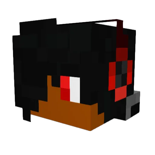 john_dongmin Minecraft avatar head, 3D render