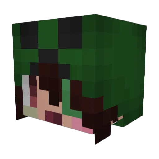 john_poor Minecraft avatar head, 3D render