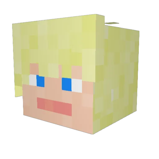 john_terry Minecraft avatar head, 3D render