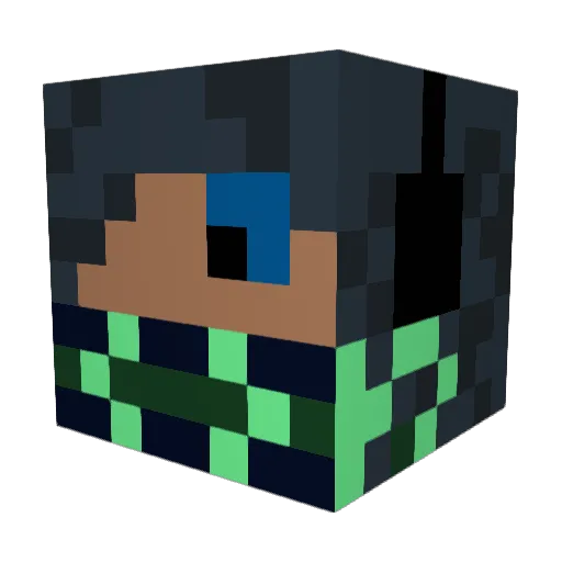 johnathan43 Minecraft avatar head, 3D render