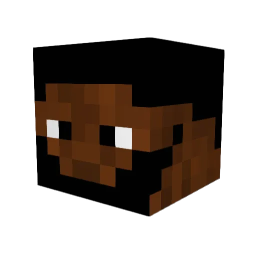 johnathan_kirk Minecraft avatar head, 3D render