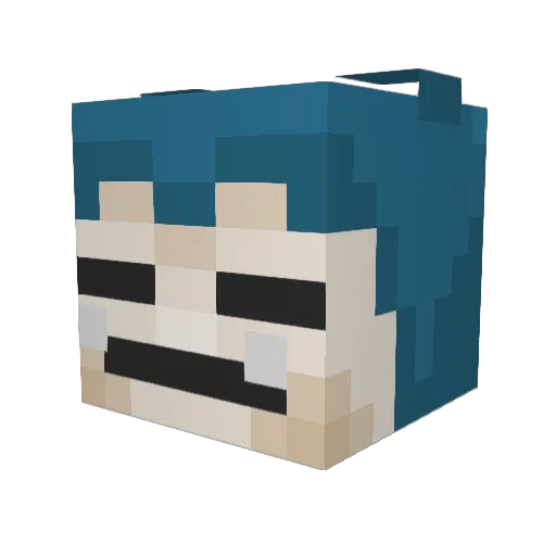 johnberg24 Minecraft avatar head, 3D render