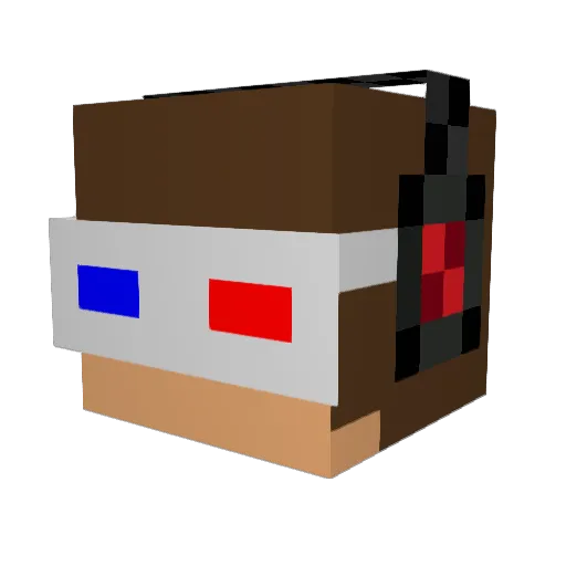johncp2 Minecraft avatar head, 3D render