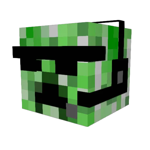 johnderrrp Minecraft avatar head, 3D render