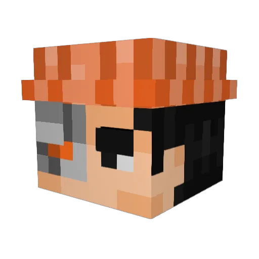 johndundom Minecraft avatar head, 3D render