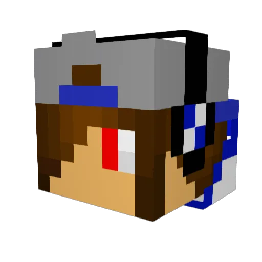 johnenkiller Minecraft avatar head, 3D render