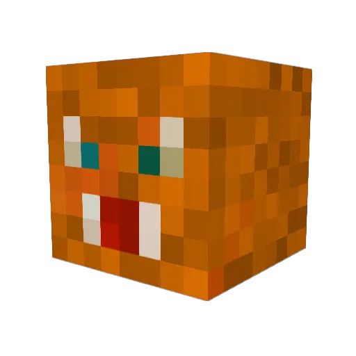 johnfrances Minecraft avatar head, 3D render