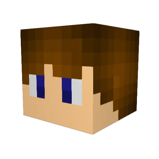 johng22 Minecraft avatar head, 3D render