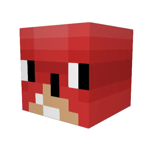 johngt Minecraft avatar head, 3D render