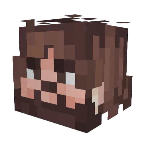 johnie_apple Minecraft avatar head, 3D render