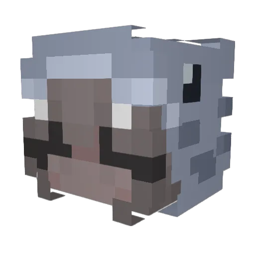 johnlen1n Minecraft avatar head, 3D render