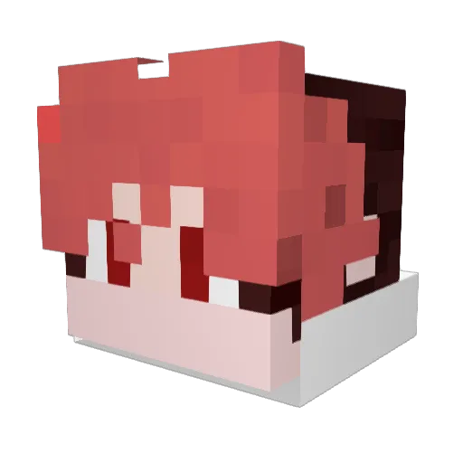 johnmojang727 Minecraft avatar head, 3D render