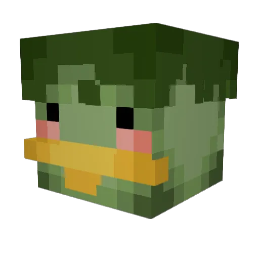 johnnayypls Minecraft avatar head, 3D render