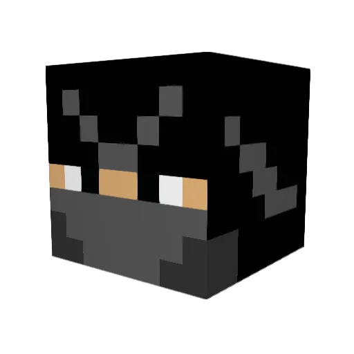 johnny6hitter Minecraft avatar head, 3D render