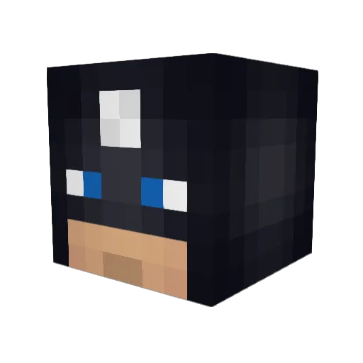 johnny_llx Minecraft avatar head, 3D render