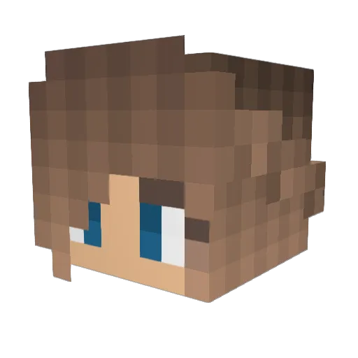 johnnycakes101 Minecraft avatar head, 3D render