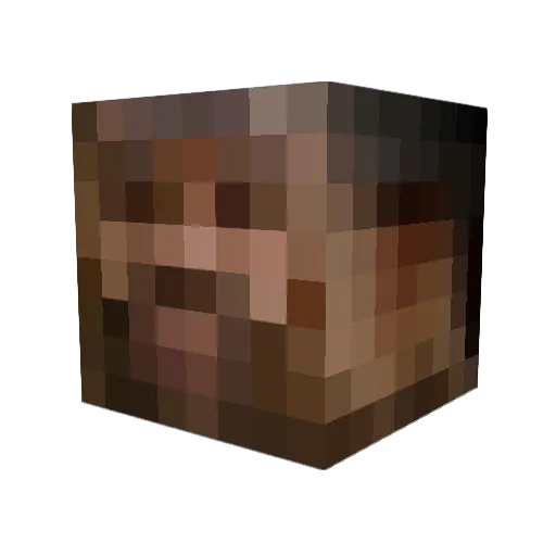 johnnyjs Minecraft avatar head, 3D render