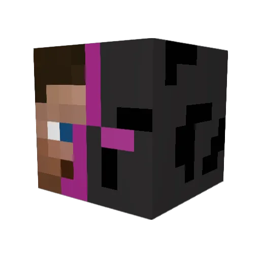 johnnymakeit Minecraft avatar head, 3D render