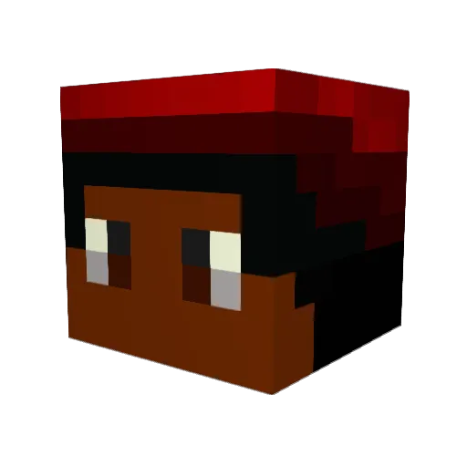 johnnymmc Minecraft avatar head, 3D render
