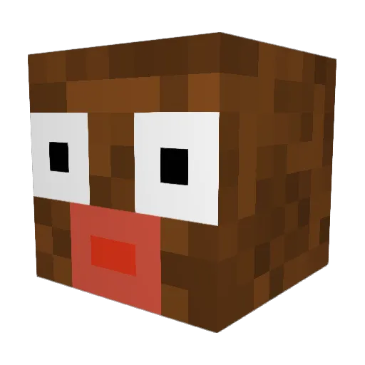 johnnypr Minecraft avatar head, 3D render