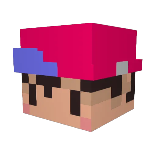 johnnythebob13 Minecraft avatar head, 3D render