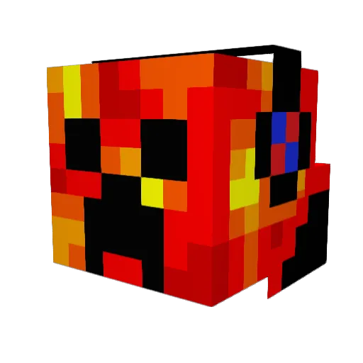 johnnythepaul Minecraft avatar head, 3D render