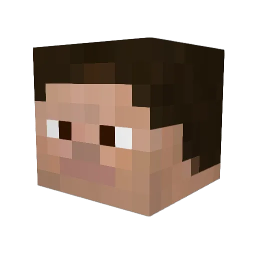 johnoon Minecraft avatar head, 3D render