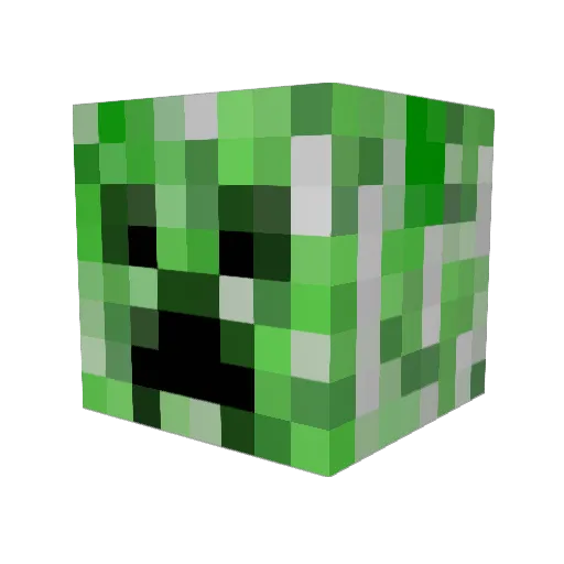 johnperc Minecraft avatar head, 3D render