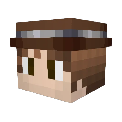 johnrk16 Minecraft avatar head, 3D render