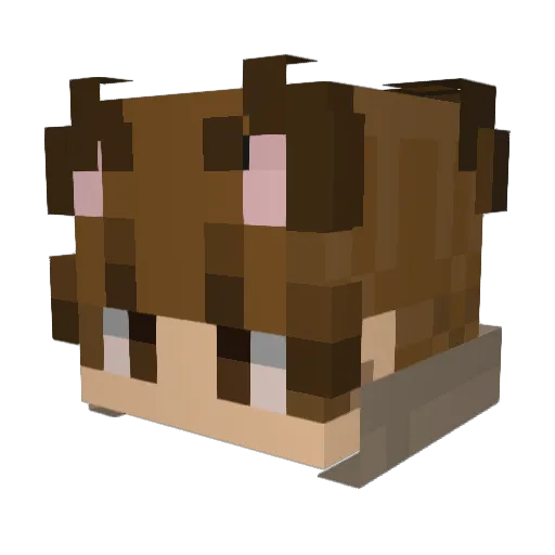 johnrm6511 Minecraft avatar head, 3D render