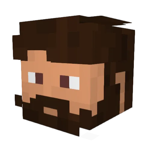 johnsherry87 Minecraft avatar head, 3D render