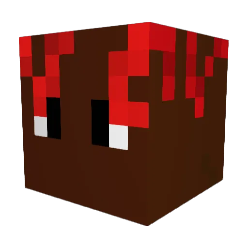 johnsito Minecraft avatar head, 3D render