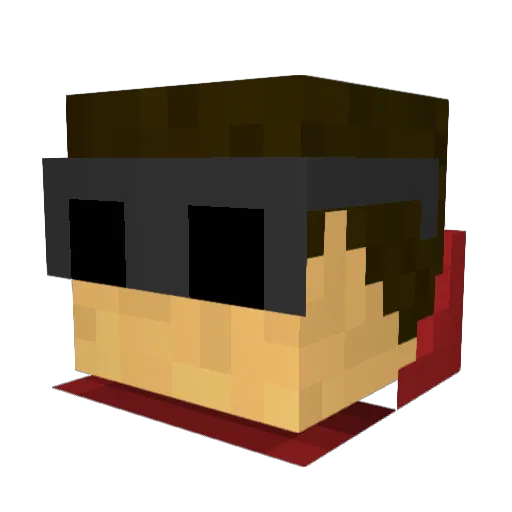 johnson146 Minecraft avatar head, 3D render