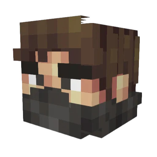 johnson39 Minecraft avatar head, 3D render