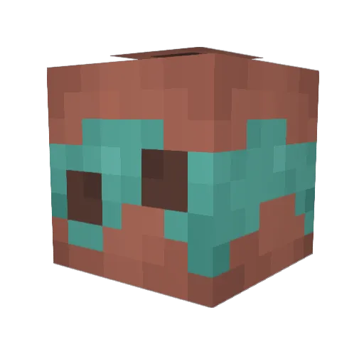 johnthecreeper7 Minecraft avatar head, 3D render
