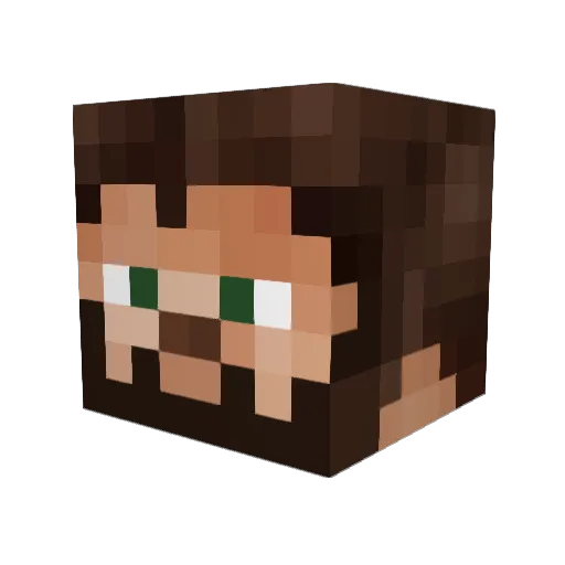 johnvandermerwe Minecraft avatar head, 3D render