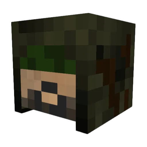 johnvgustavsson Minecraft avatar head, 3D render