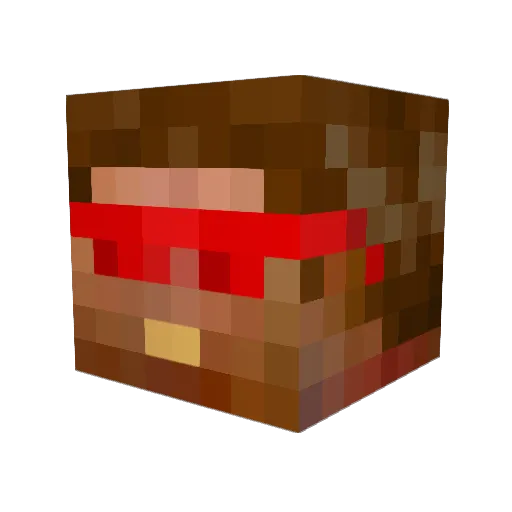 johnwc99 Minecraft avatar head, 3D render