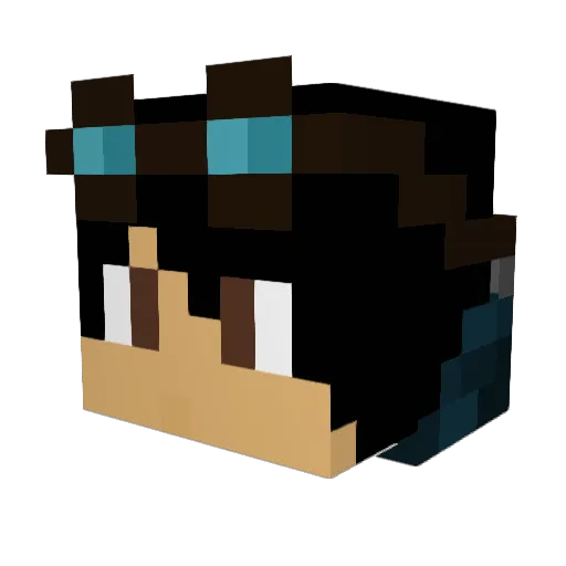 johnyboy187 Minecraft avatar head, 3D render