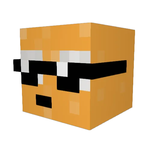 johnyfart Minecraft avatar head, 3D render